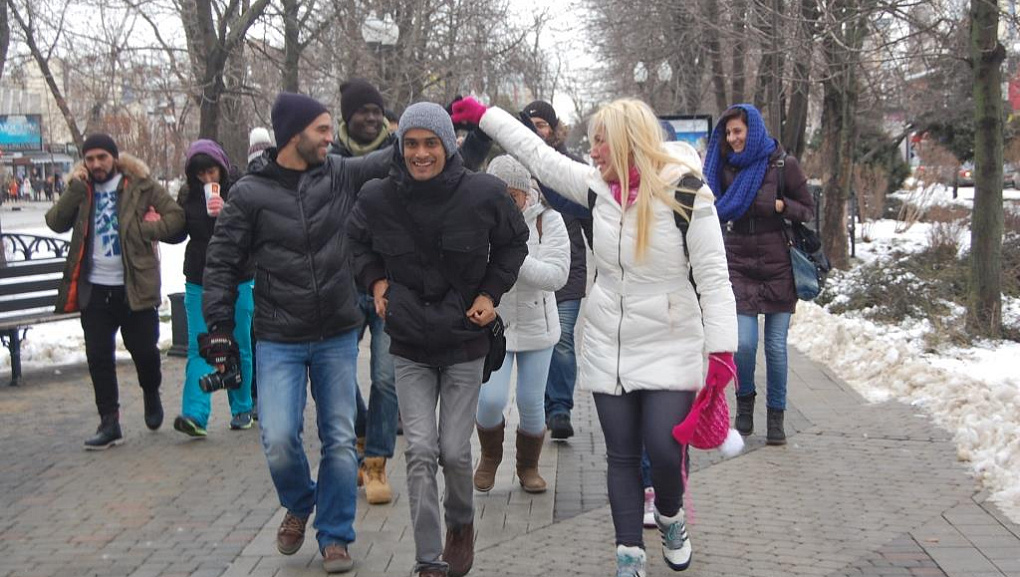 Christmas extravaganza for foreign students