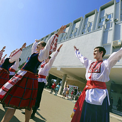 Maslenitsa in a big way celebrated in the Kuban state agrarian University