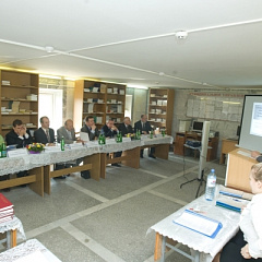 В. А. Бекетов на защите дипломных работ на факультете управления