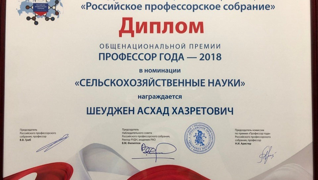 Кто стал профессором года?