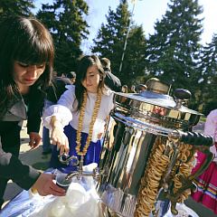 Maslenitsa in a big way celebrated in the Kuban state agrarian University