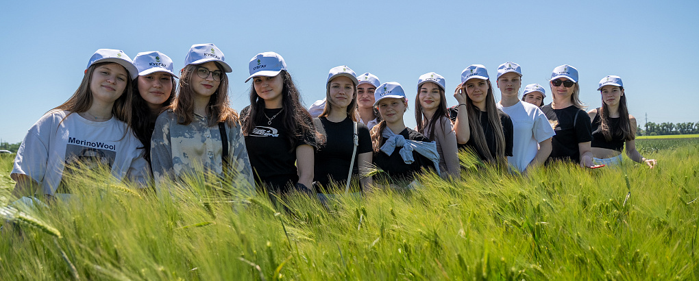 День поля в учхозе «Кубань»: школьники постигают агронауку