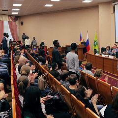 The rector A. I. Trubilin has met foreign students