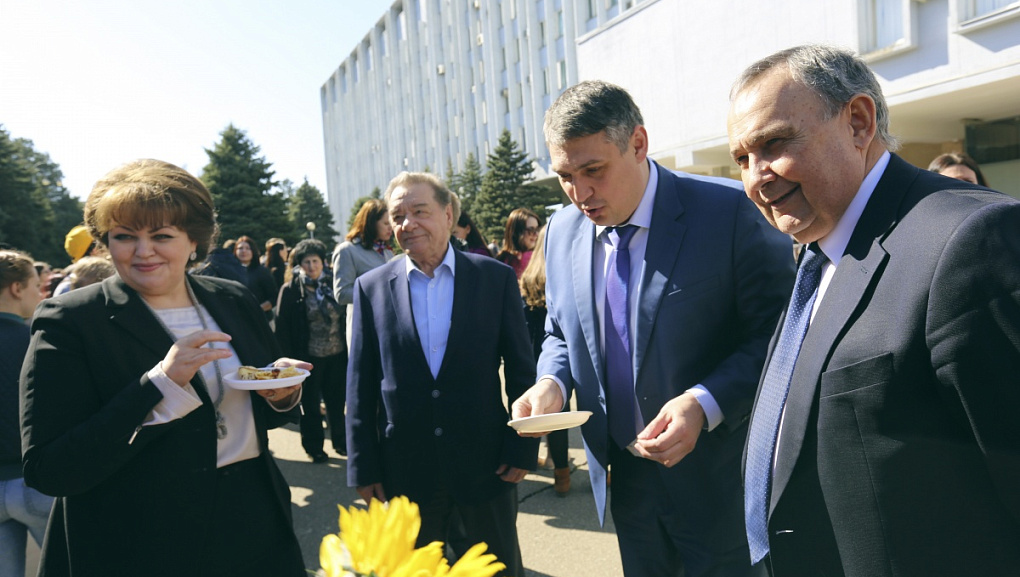Maslenitsa in a big way celebrated in the Kuban state agrarian University