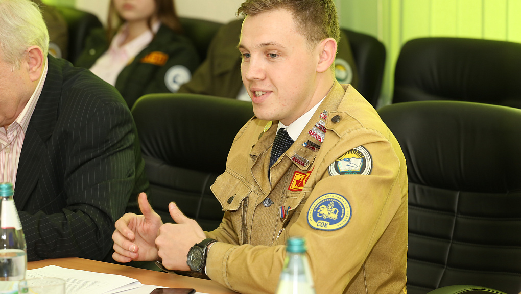 В КубГАУ поздравили бойцов РСО