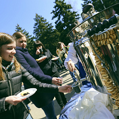 Maslenitsa in a big way celebrated in the Kuban state agrarian University