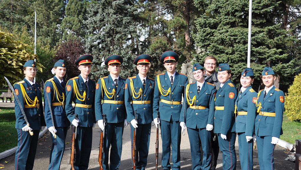 Почетный караул Краснодара на молодёжном форуме #АгроГрад.