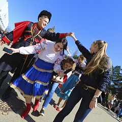 Maslenitsa in a big way celebrated in the Kuban state agrarian University