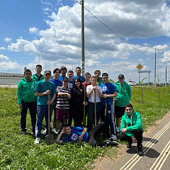 Студенты КубГАУ высадили аллею Памяти Героев в станице Елизаветинской