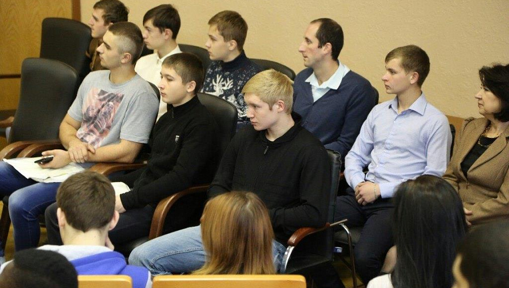 The meeting of the rector and foreign students