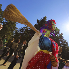 Maslenitsa in a big way celebrated in the Kuban state agrarian University