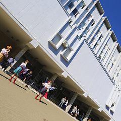 Maslenitsa in a big way celebrated in the Kuban state agrarian University