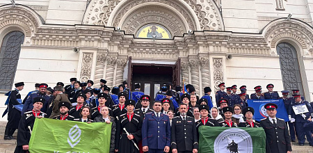 Казачья сотня Кубанского ГАУ показала удаль на ежегодном слете «Казачья станица-2025» в Новочеркасске