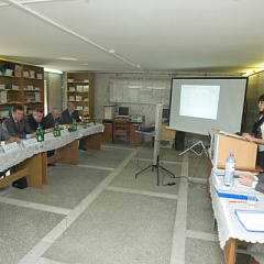 В. А. Бекетов на защите дипломных работ на факультете управления