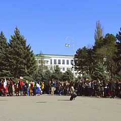 Maslenitsa in a big way celebrated in the Kuban state agrarian University