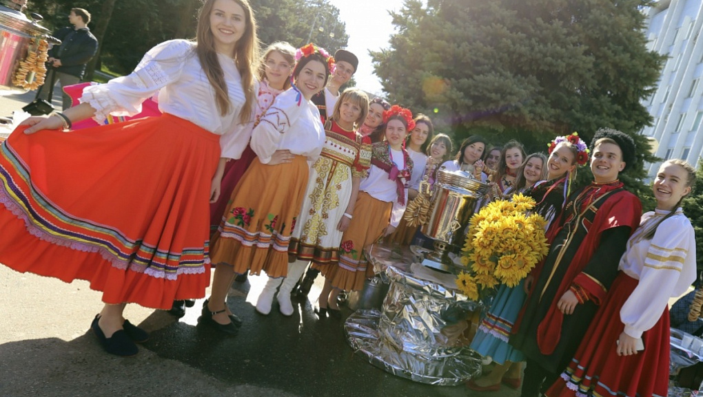 Maslenitsa in a big way celebrated in the Kuban state agrarian University